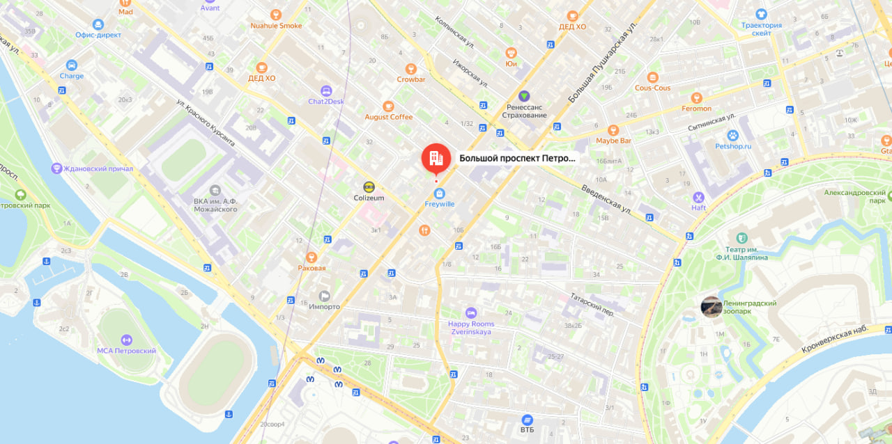 г. Санкт-Петербург, Большой пр-т Петроградской стороны, 26/2